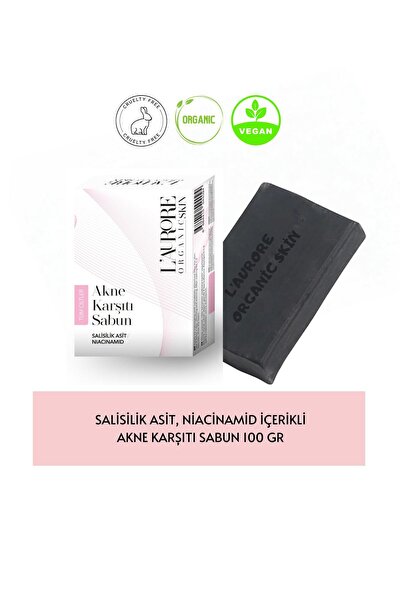 L’AURORE ORGANİC SKİN Salisilik Asit, Niacinamid Içerikli Akne Karşıtı Sabun ...
