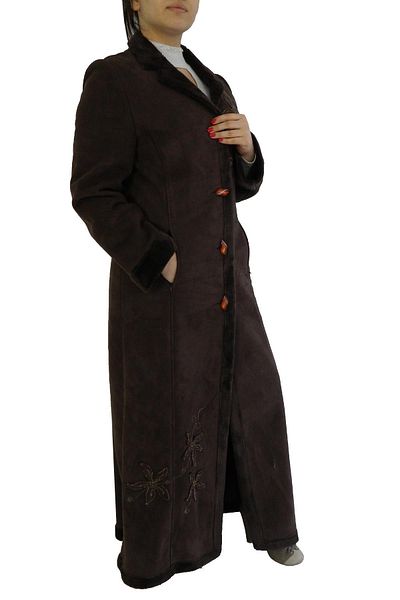 Akra Embroidered Long Flower Patterned Top Coat - Bgl-st00925