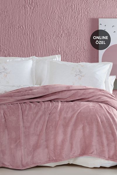 Yataş Olenna Single Wellsoft Blanket - Powder