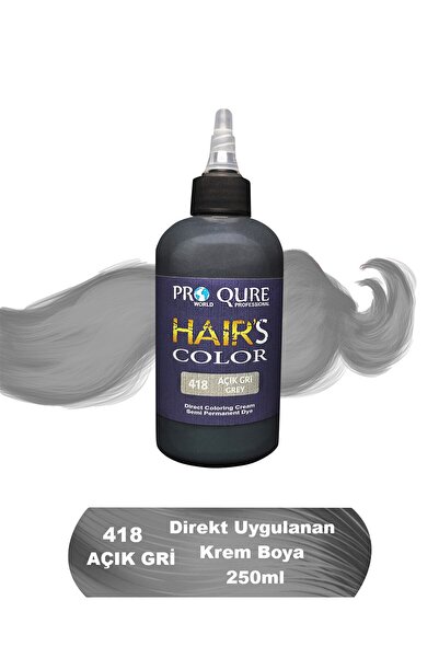 PROQURE Gri Renkli Saç Boyası 250 ml