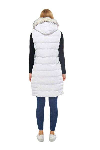 DYNAMO Kadın Kapüşonlu Uzun Yelek 5003 Bgl-st01646