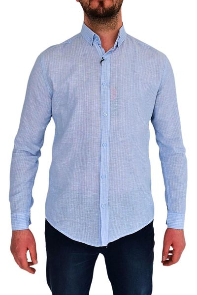 DYNAMO Men's Sports Shirt Silim Fit 9950 Bgl-st01842