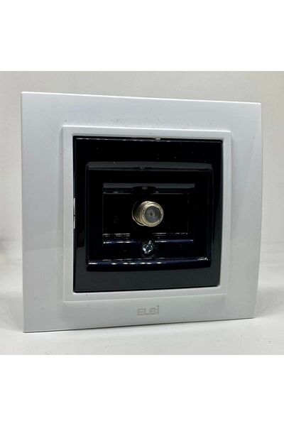 ELBİ Zena Satellite Socket Framed F Female White Black