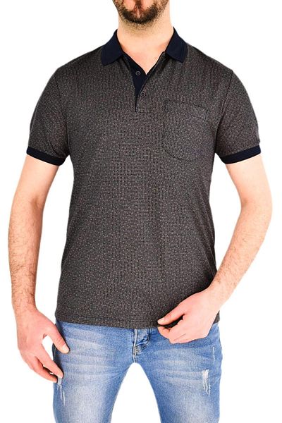 naykı Men's Polo Neck T-Shirt with Pockets Bgl-st01945