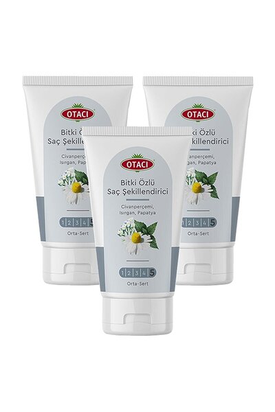 Otacı Bitkisel Saç Şekillendirici Orta Sert 150ml X 3 Adet