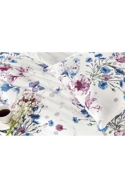 Altınbaşak Creaforce Double Duvet Cover Set Clove Navy Blue