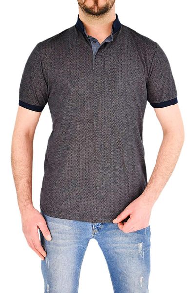 naykı Men's Shirt Collar T-Shirt Striped Bgl-st01944