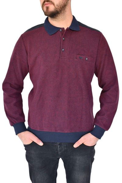 DYNAMO Men's Large Size Polo Collar Sweat 6003-1 Bt Bgl-St02306