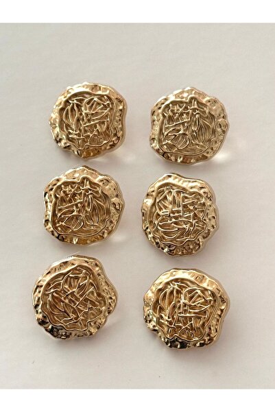 ODDA TASARIM ATÖLYESİ مجموعة أزرار المعطف والسترة بتصميم خاص على شكل شبكة ذهبية