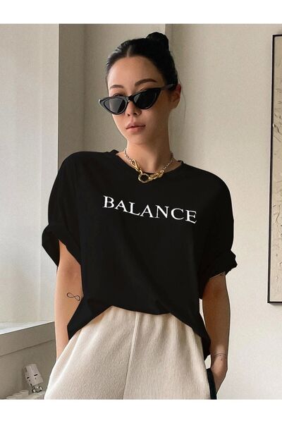 NİCE Μπλουζάκι Marecash Γυναικείο Balance με τύπωμα oversized