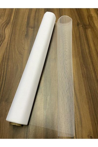 Aker Hediyelik Ornament Greck Ușă de petrecere Bebeluș Nunta Bomboane Ornament Tulle 70 cm X 27 m Alb