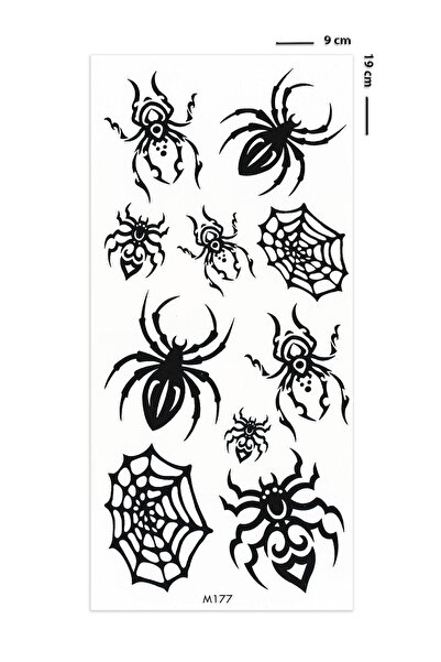 BP Tattoo Geçici Örümcek Dövmesi