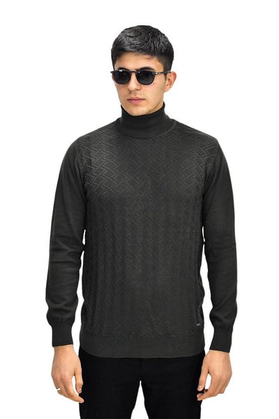 Raymons Men's Sports Turtleneck Sweater - R22507 Bgl-st03177