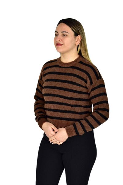 Liliyana Women's Striped Soft Sports Knitwear Sweater BGL-ST03364