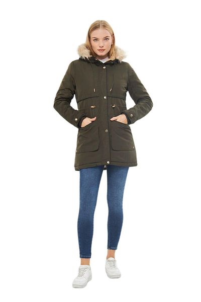 DYNAMO Women's Large Size Sports Hooded Coat M5565 BGL-ST03224