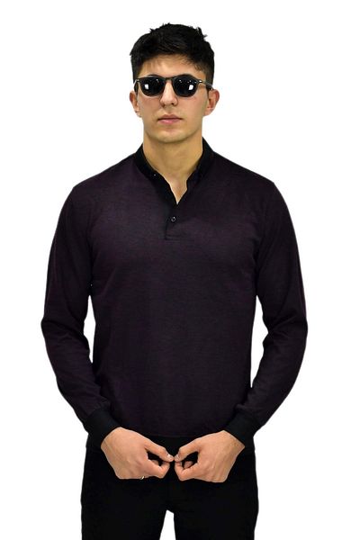 Raymons Мъжки суитшърт с поло яка R2255 BGL-ST03201