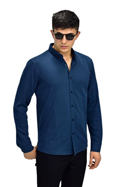 Raymons Чоловіча спортивна сорочка з довгими рукавами R6530 BGL-ST03205