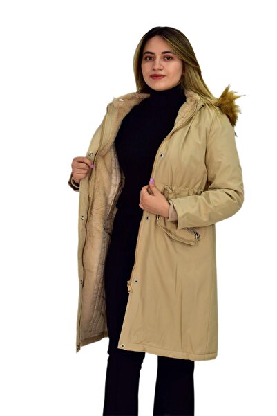 ressam Women's Hooded Bondid Coat K3065 BGL-ST03289