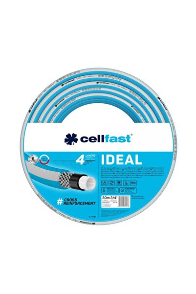 Cellfast Ideal 4 Katmanlı Bahçe Sulama Hortumu 3/4" 30 M