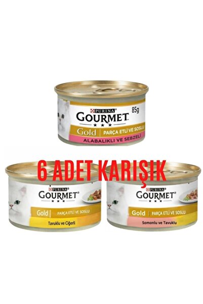 Gourmet Gourmet Gold Karışık Parça Etli Kedi Konserve 85 Gr 6 Adet