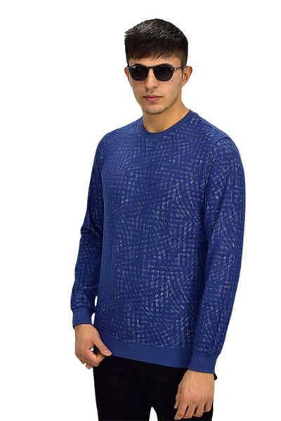 Raymons Мъжки спортен суитшърт с кръгло деколте R2264 BGL-ST03186