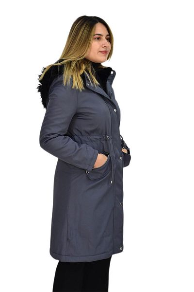 ressam Women's Hooded Bondid Coat K3065 BGL-ST03289