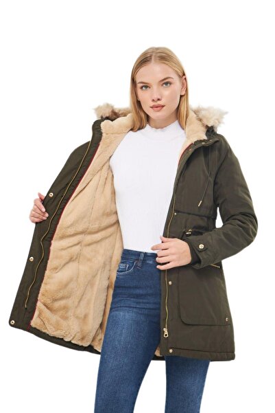 DYNAMO Palton sport cu glugă pentru femei de mărime mare M5565 BGL-ST03224