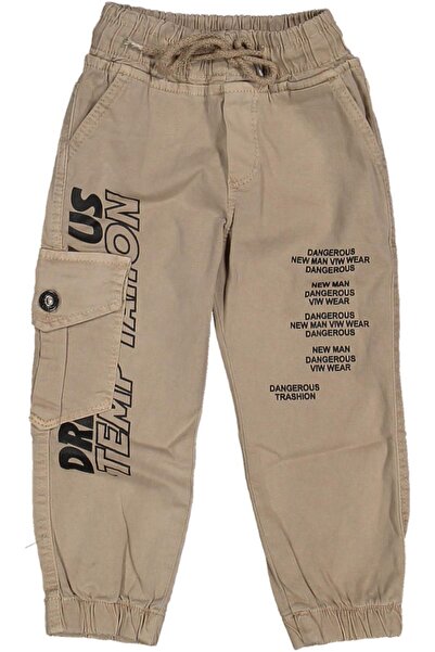 BAGLAN Παντελόνι με στάμπα για αγόρι με ελαστικό πόδι και μέση BGL-ST03620