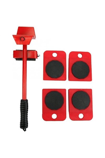 Baysal Tekerlekli Mobilya Taşıma Kaydırma Krikolu Beyaz Eşya Taşıma Aparatı Kırmızı