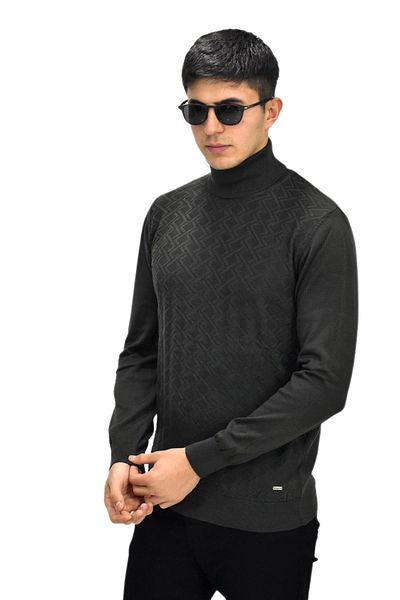 Raymons Men's Sports Turtleneck Sweater - R22507 Bgl-st03177