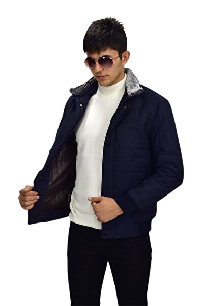 DYNAMO Erkek Büyük Beden Spor Peluş Yaka Mont M3096 BGL-ST03243