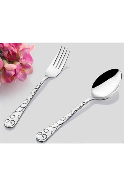 İNTER CELİK Hanzade Model Spoon Fork 60 Piece Set