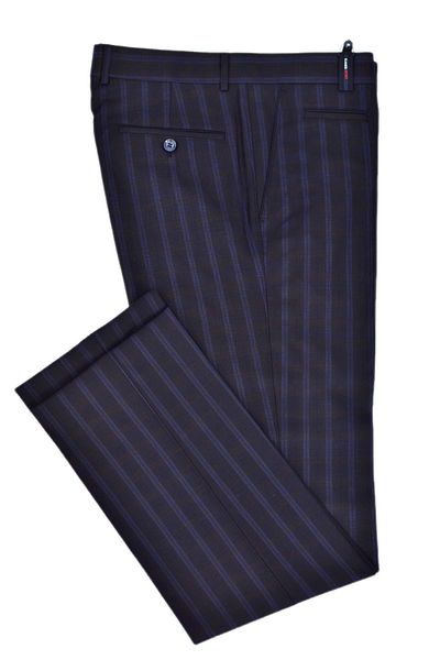 KAMER Ανδρικό καρό υφασμάτινο παντελόνι Silim Fit KM-009588