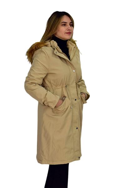 ressam Women's Hooded Bondid Coat K3065 BGL-ST03289