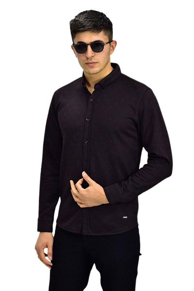 Raymons Men's Sports Jacquard Long Sleeve Shirt R6520 BGL-ST03204