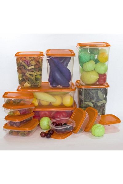 IKEA Pruta Storage Container Set, Orange