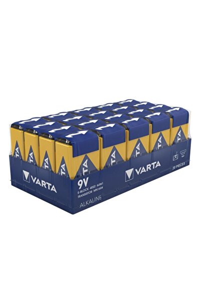 Varta 4022 Industrial 9v Pro Alkalin Pil 20'li Paket