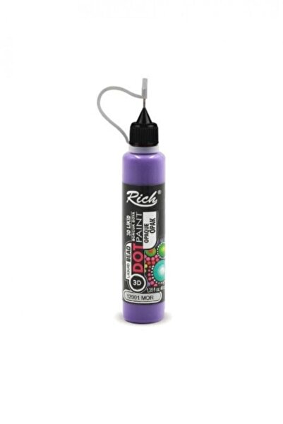 Rich Dot Paint 3d Likit Boncuk Boya 40 Cc - Mor