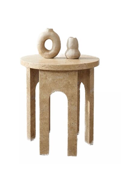 Sinem Şahin Mimarlık Mermer Yan Sehpa