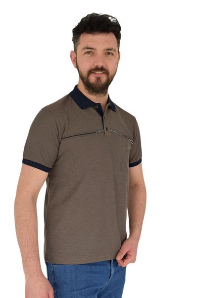 naykı Мъжка тениска с поло яка Waffle 2369 Bgl-st02792