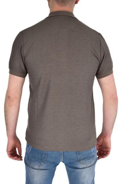 naykı Ανδρικό μπλουζάκι με γιακά πόλο με σχέδιο βάφλα - Bgl-st01941