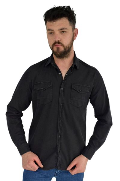 DYNAMO Men's Sports Shirt - Silim Fit 9821 BGL-ST02720