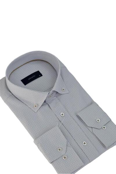 ADVANTE Чоловіча класична сорочка з довгими рукавами та смужками BGL-ST03511