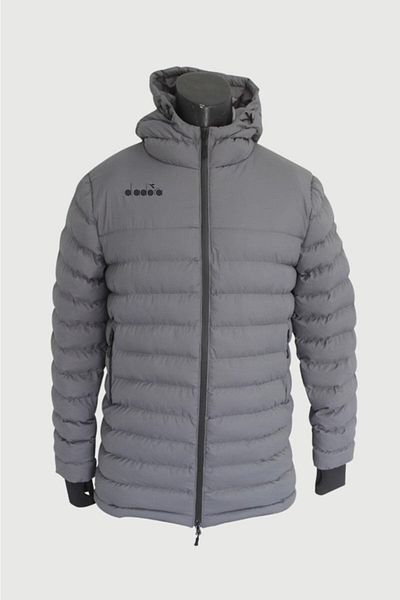 Diadora Motto Anarok - Ανδρικό Μακρύ Παλτό Anthracite - Danarok1