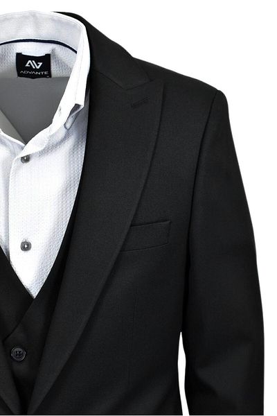 Günce Ανδρικό μαύρο κοστούμι Silim Fit BGL-ST03493