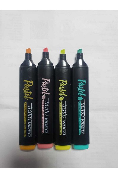 Tratto Office Set of 4 Pastel Highlighters