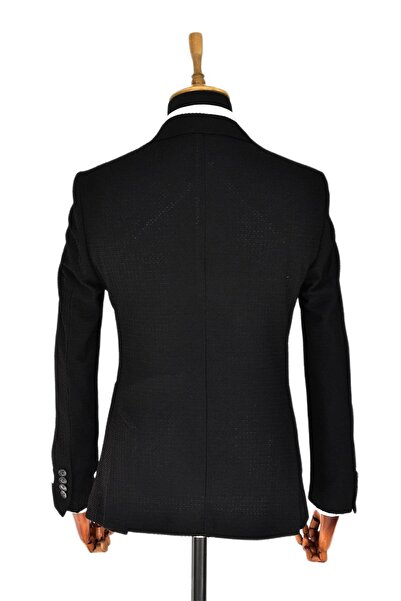 Massimo Rossi Men's Single Sports Jacket Double Slit Seersucker BGL-ST03587