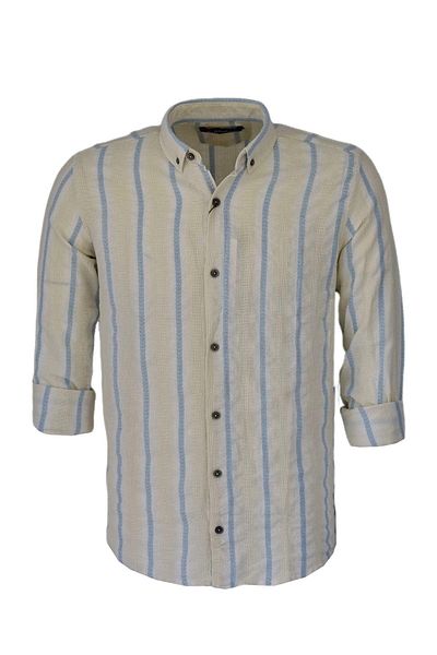 DYNAMO Men's Cotton Summer Long Sleeve Shirt 9629 BGL-ST03735