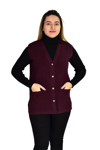 Çalıkuşu Women's Pocket Knitwear Vest BGL-ST03343