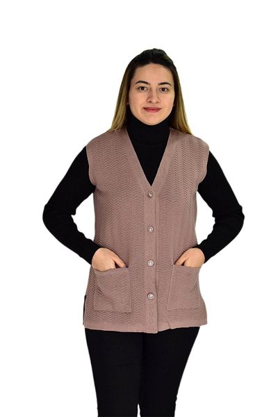 Çalıkuşu Women's Pocket Knitwear Vest BGL-ST03343